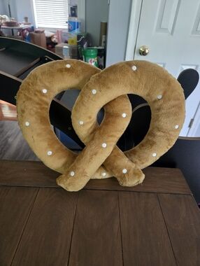 Plush Comfort Food Pretzel Pillow